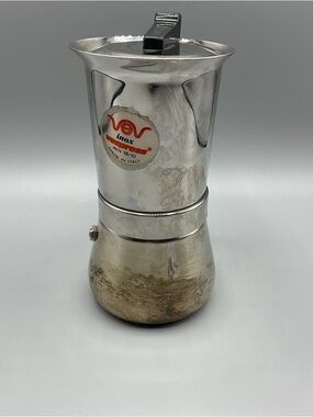 Vintage Vev Vigano Espresso Coffee Maker Inox 18/10 Stainless Made in Italy